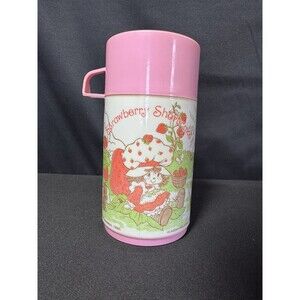 Aladdin 1980 Strawberry Shortcake Pink Thermo Thermos Bottle